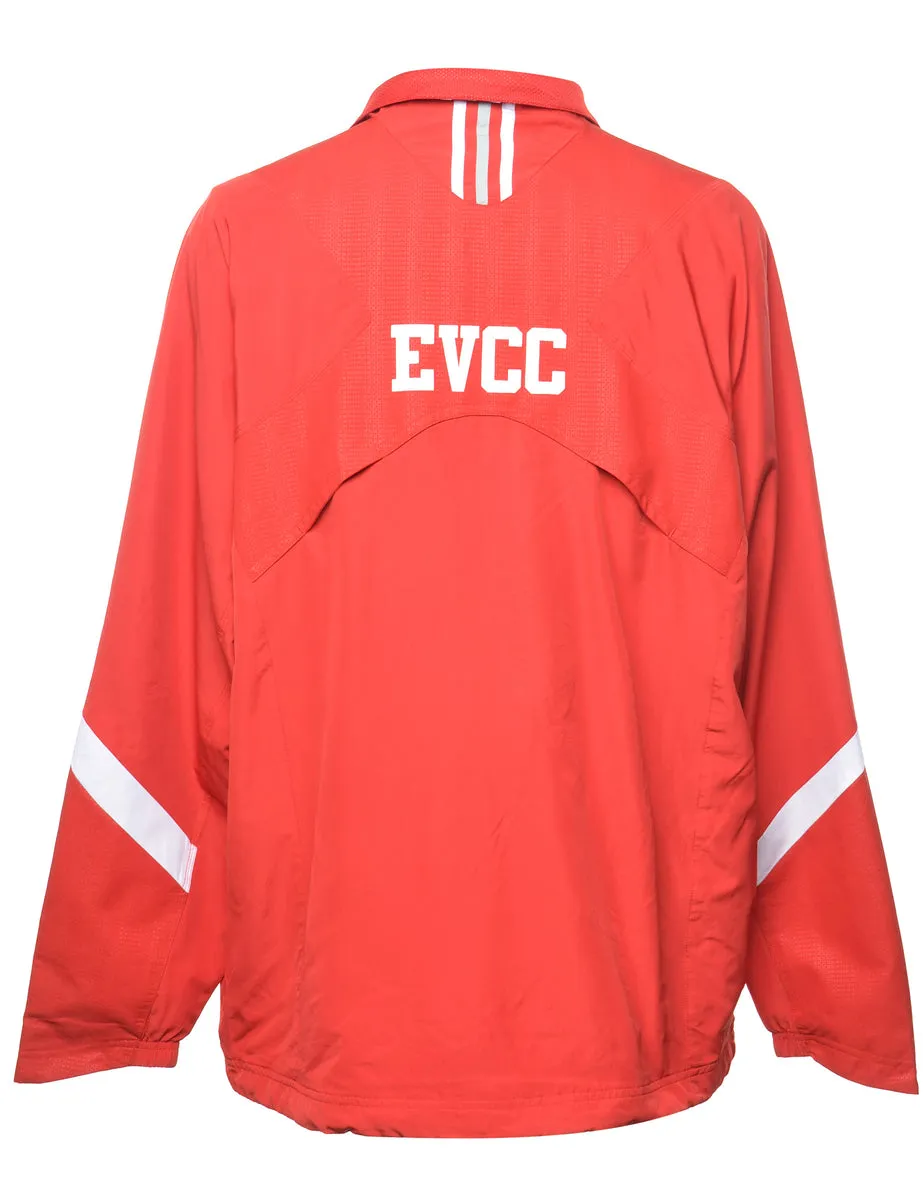 Adidas Red Zip-Front Jacket - XL