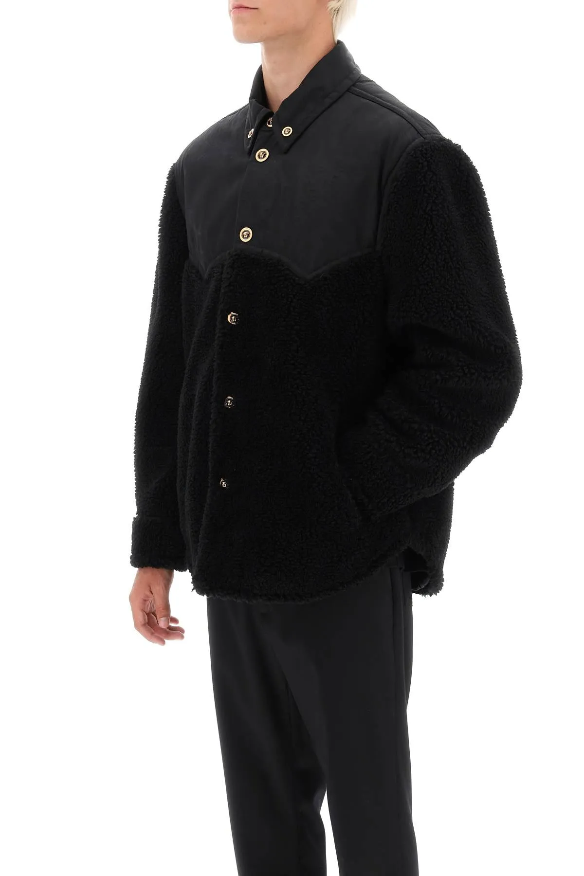 barocco silhouette fleece jacket
