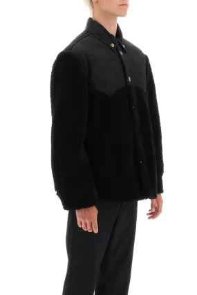 barocco silhouette fleece jacket