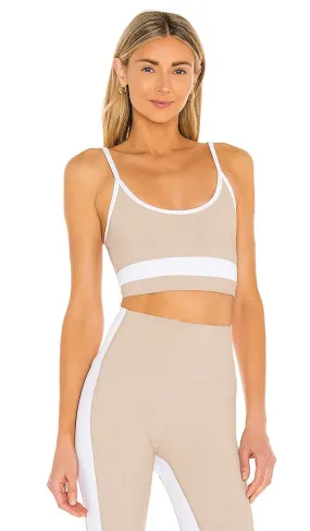 BEACH RIOT Eva Sports Bra in Taupe