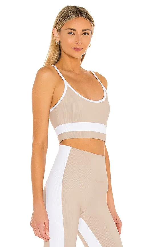 BEACH RIOT Eva Sports Bra in Taupe