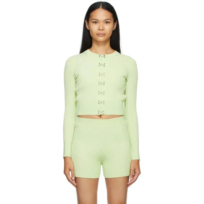 Dion Lee Green Hook Cardigan