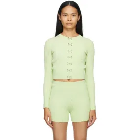 Dion Lee Green Hook Cardigan
