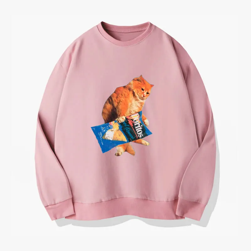 Ginger Cat and Doritos Sweatshirt