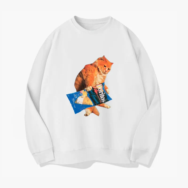 Ginger Cat and Doritos Sweatshirt