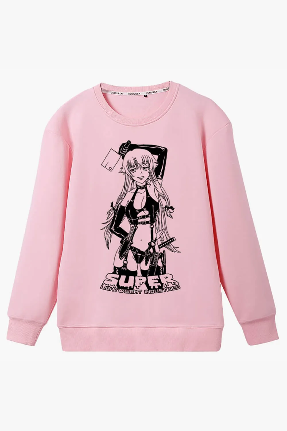 Hot Anime Girl Pink Sweatshirt
