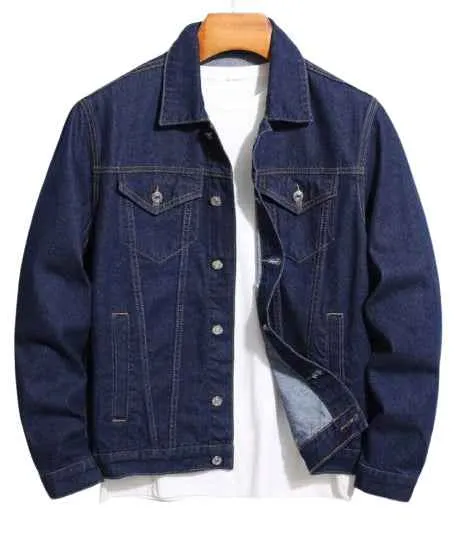 Navy Blue Denim Jacket -Unisex