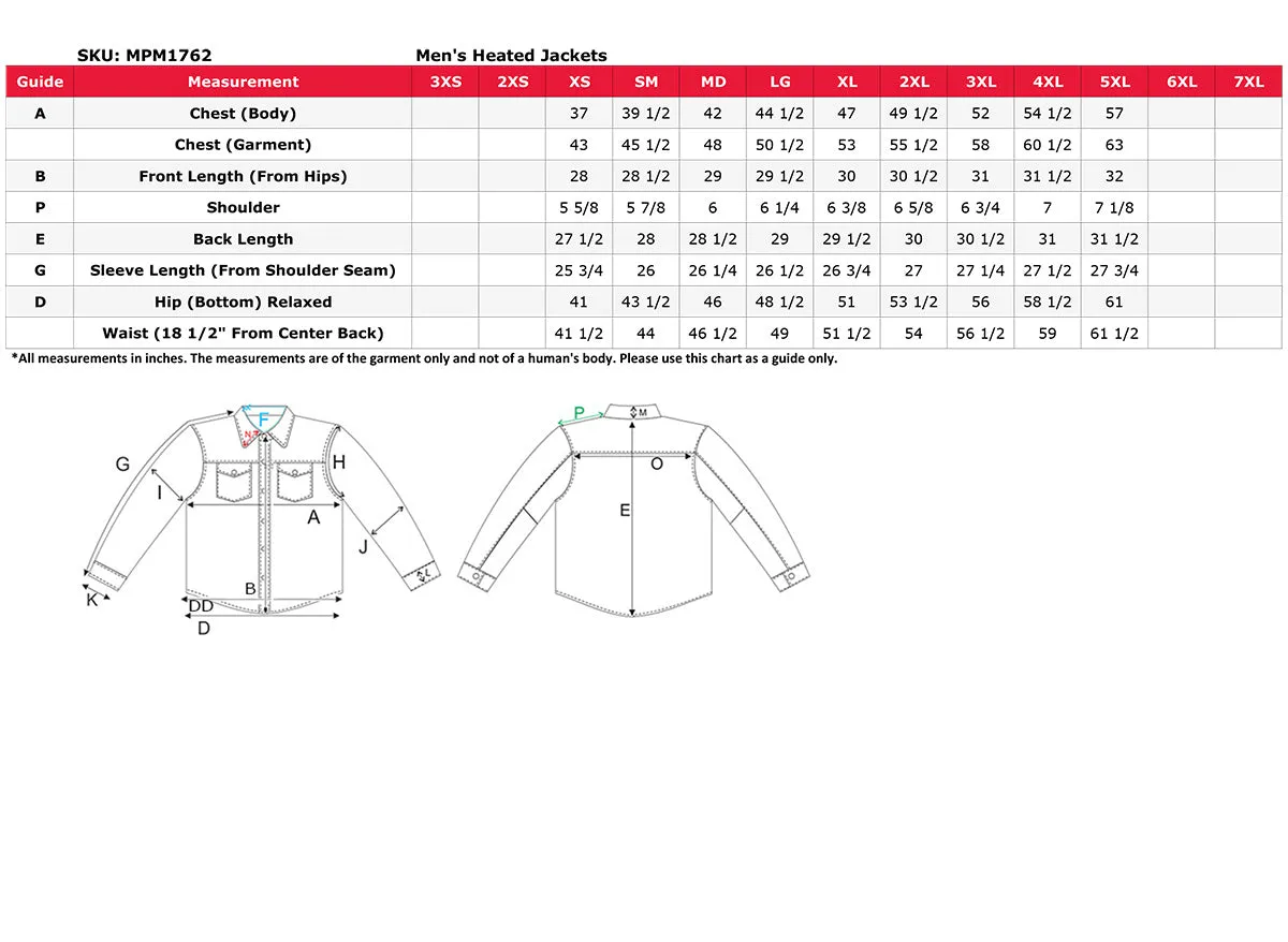 Nexgen Heat MPM1762SET Mens Soft Shell Heated Jacket - Black Standup Collar Jacket for Winter with Battery Pack