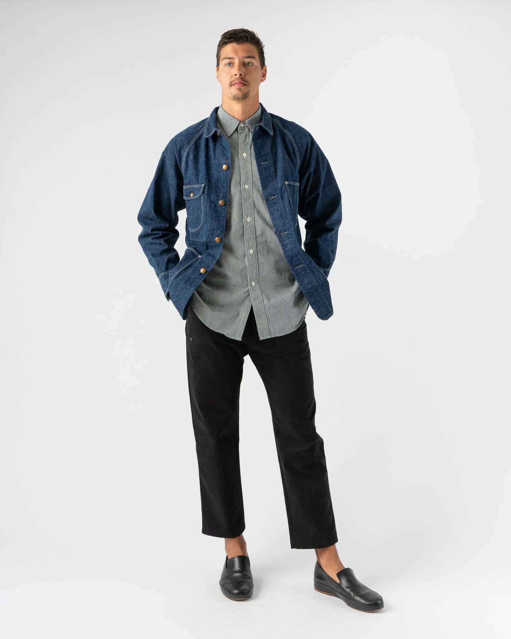 orSlow 50's Coverall Jacket in Denim One Wash