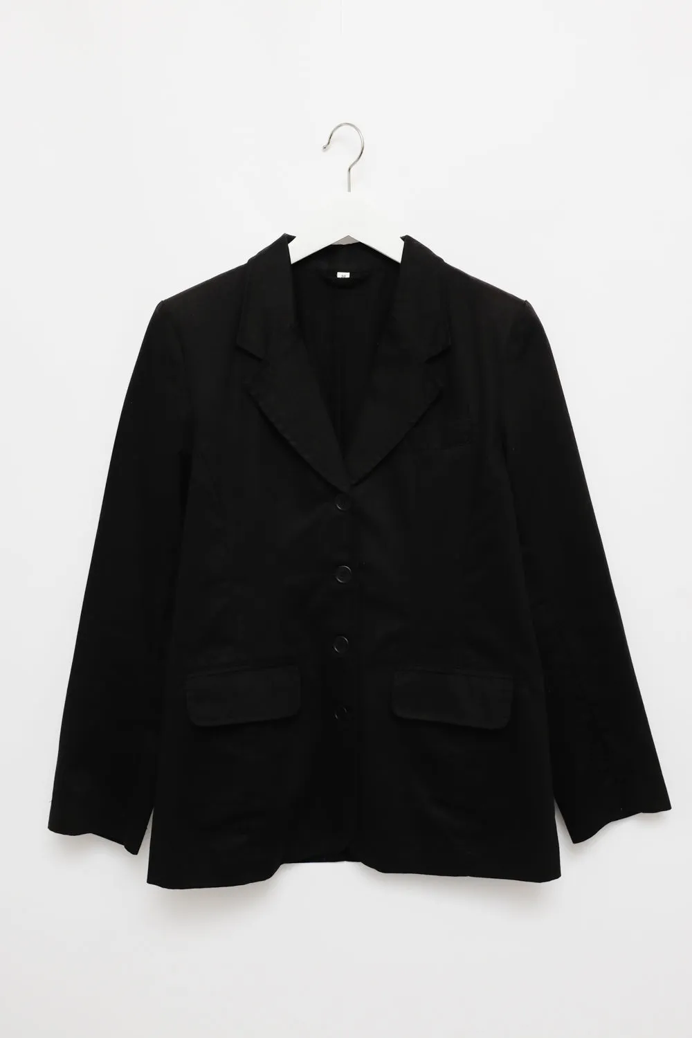 PURE COTTON BLACK SLIM BLAZER
