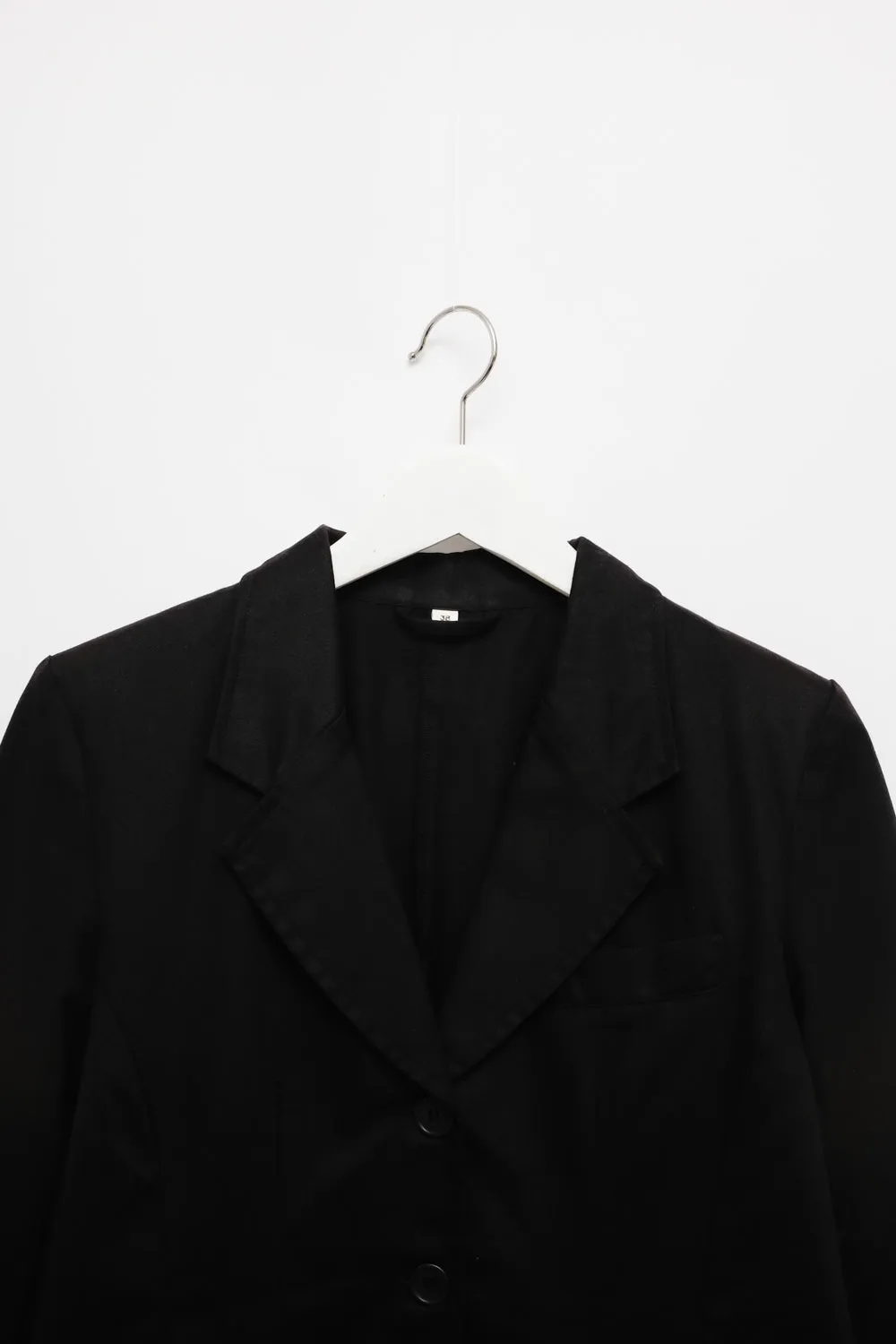 PURE COTTON BLACK SLIM BLAZER