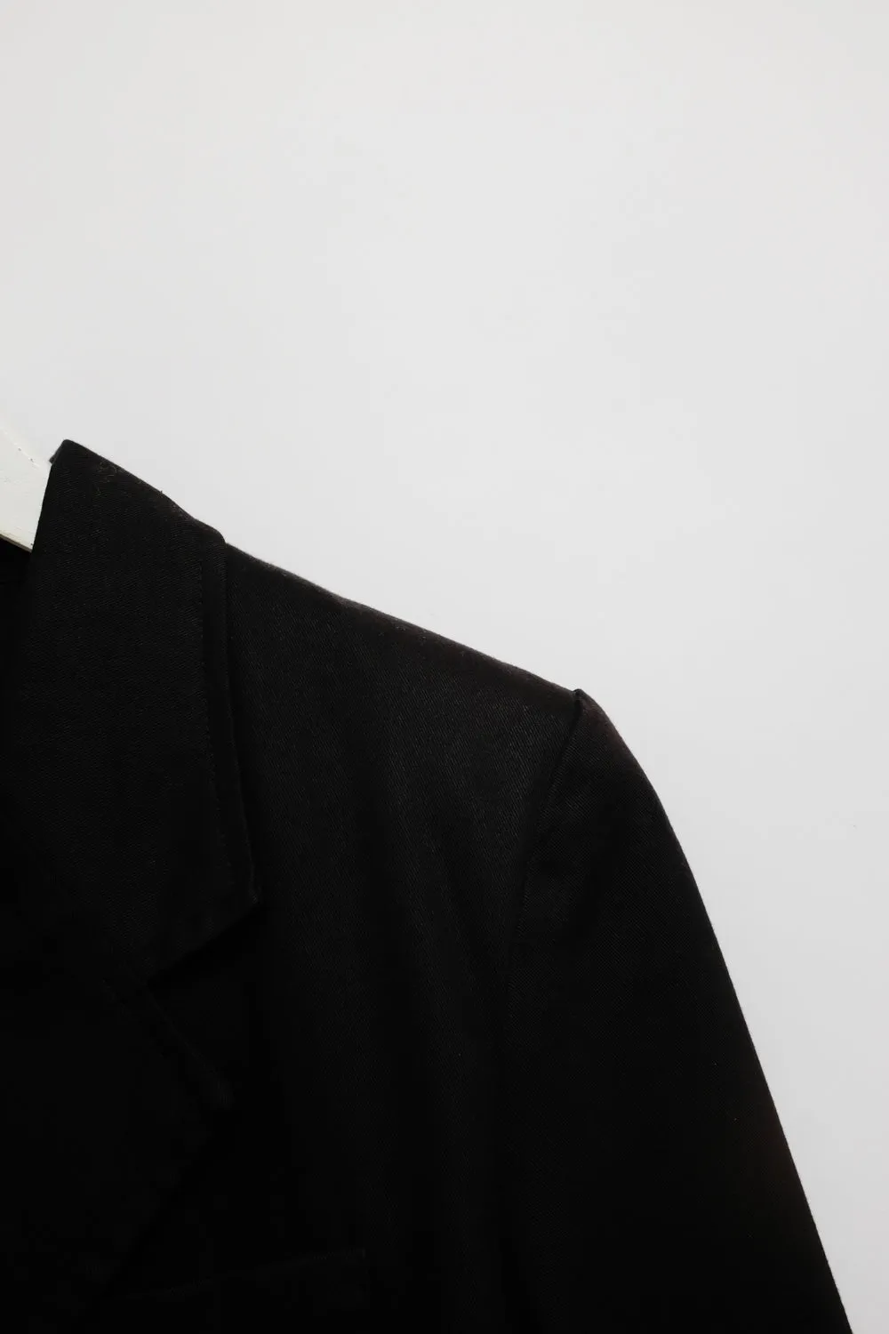 PURE COTTON BLACK SLIM BLAZER