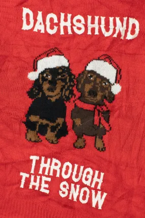 "Dachshund Through The Snow" Ugly Christmas Pullover 61701
