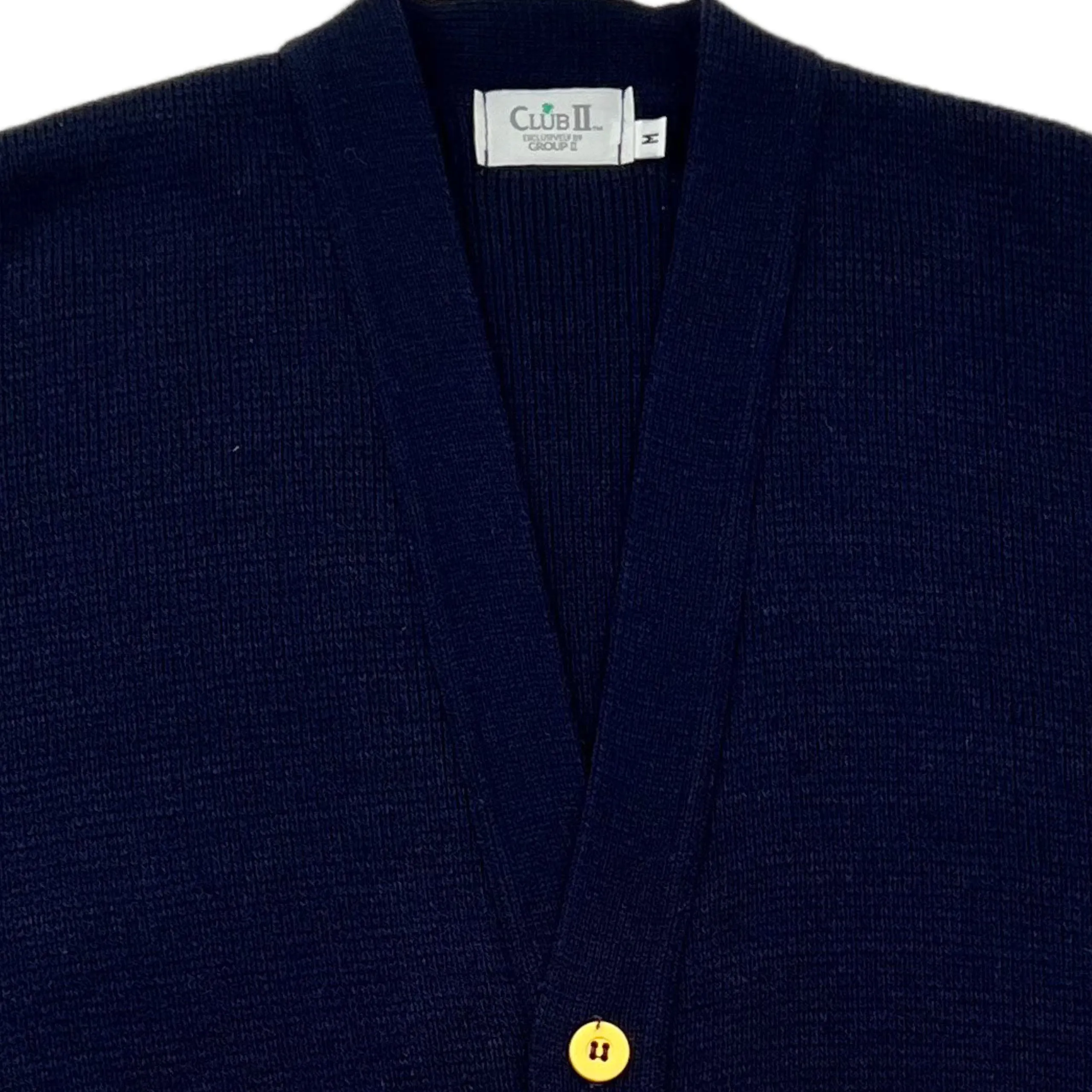 Rare 80s Vintage McDonalds Cardigan Sweater. Blue Medium