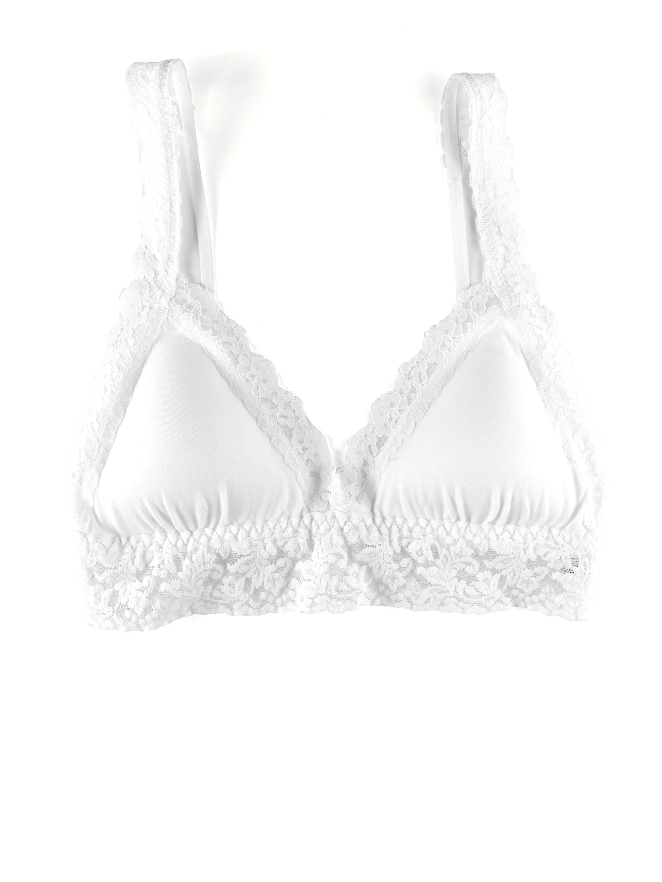 Supima Cotton Padded Bralette White Sale