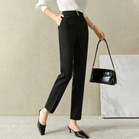 Timeless Solid Casual Pencil Pants for Women