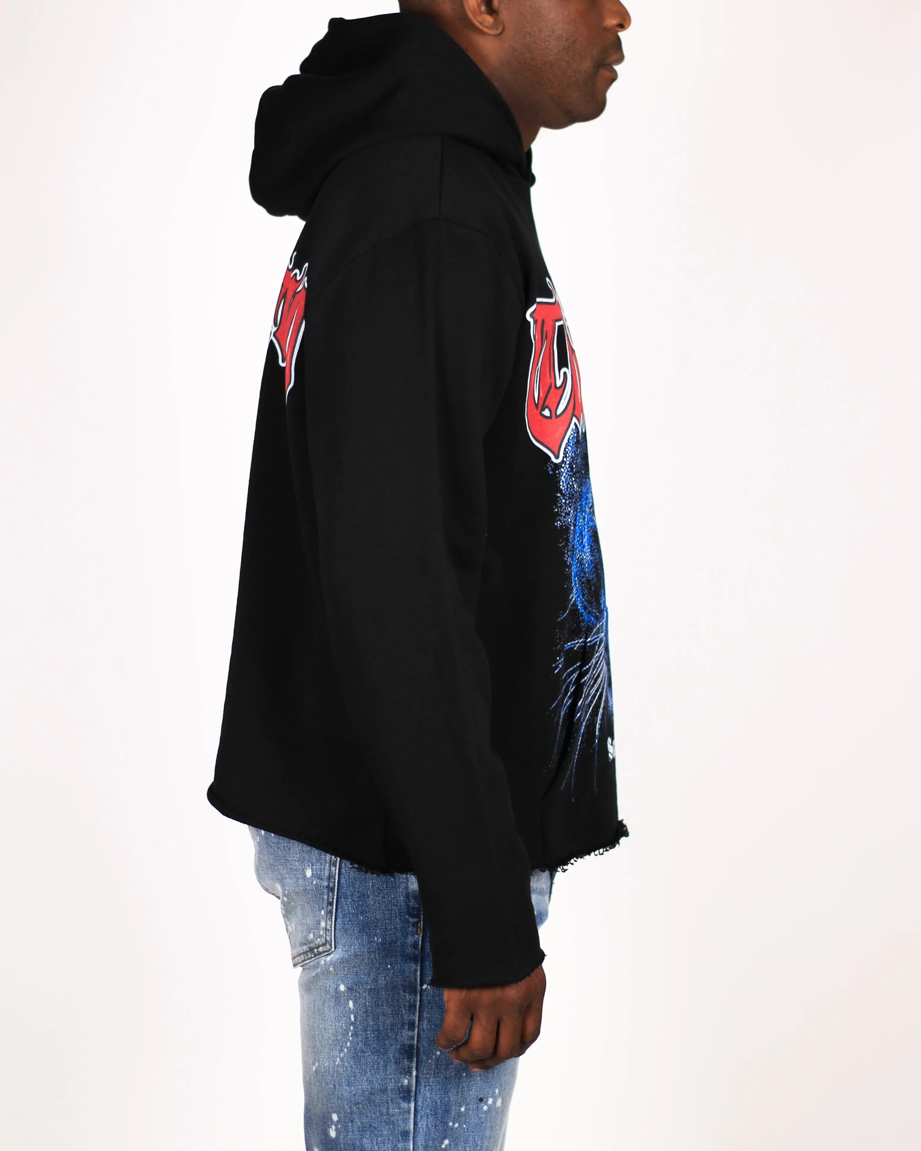 Trinity Kays Kulture Only The Strong Men's Cropped Hoodie Sweatshirt