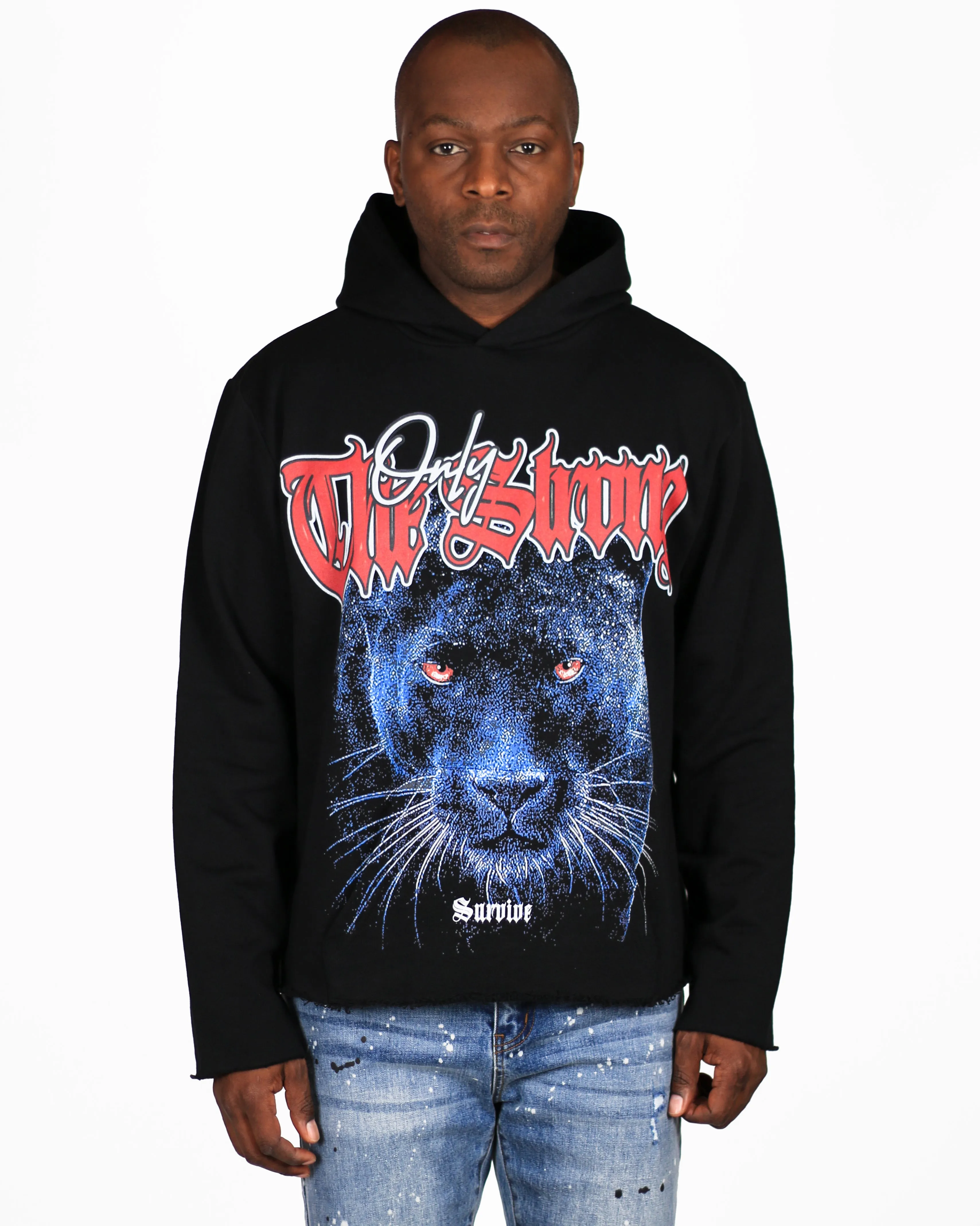 Trinity Kays Kulture Only The Strong Men's Cropped Hoodie Sweatshirt