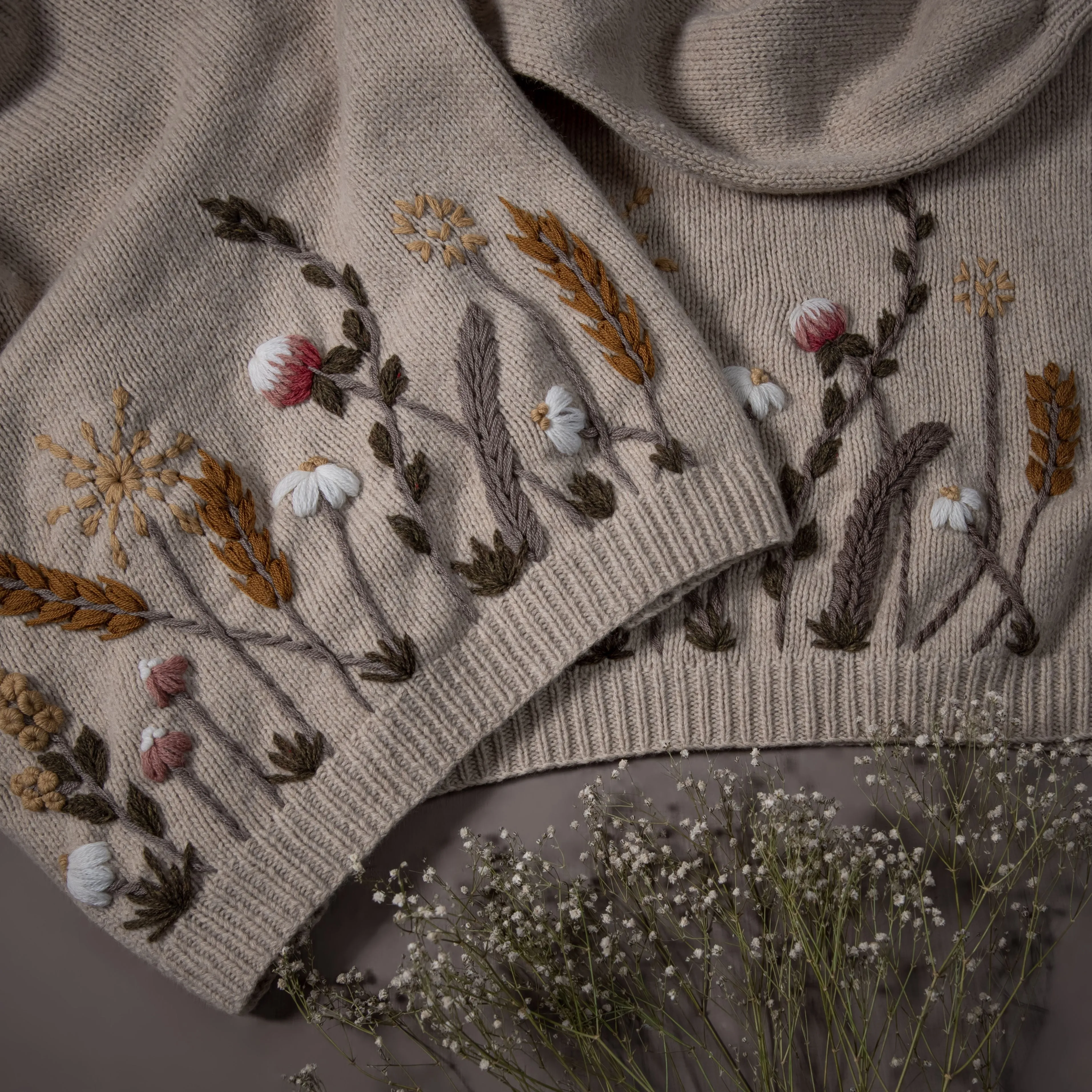 Wildflower sweater (Women) - Linen