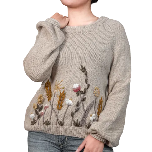 Wildflower sweater (Women) - Linen